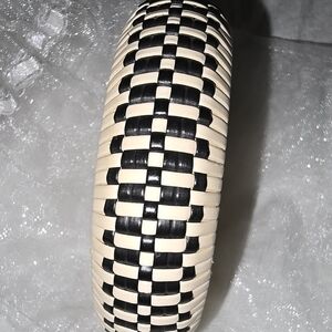 Plunder Black and Cream Woven Bracelet